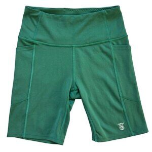 Victoria's Secret Biker Shorts Womens XS Green Athletic Workout Jogging Running